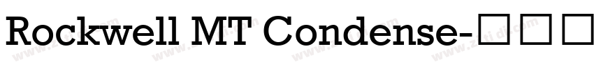 Rockwell MT Condense字体转换